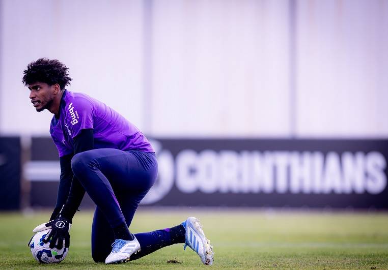 Hugo souza em treino do Corinthians - Foto: Rodrigo Coca/Agncia Corinthians